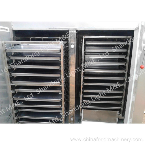 Hot air cabinet dryer with small cost